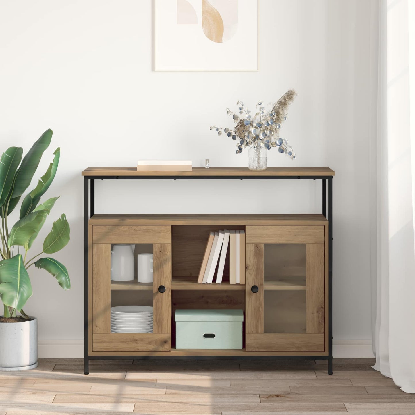 Sideboard Artisan Oak 100 x 35 x 80 cm Engineered Wood