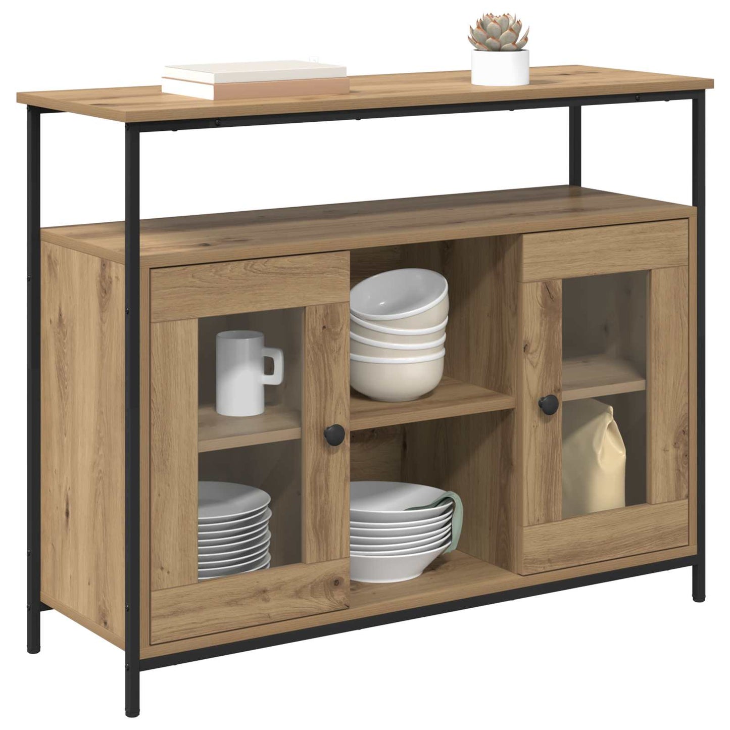 Sideboard Artisan Oak 100 x 35 x 80 cm Engineered Wood