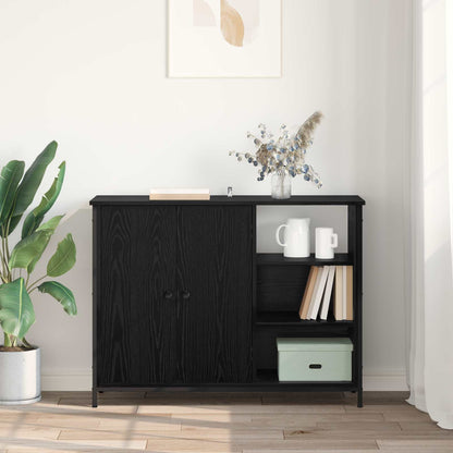 Sideboard Black Oak 100 x 33 x 75 cm Engineered Wood