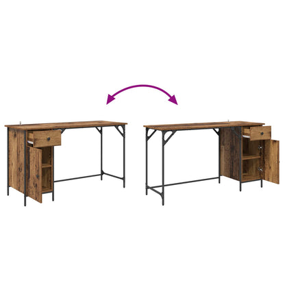Computer Desk Old Wood 131 x 48 x 75 cm Engineered Wood