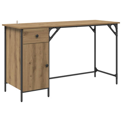 Computer Desk Artisan Oak 131 x 48 x 75 cm Engineered Wood