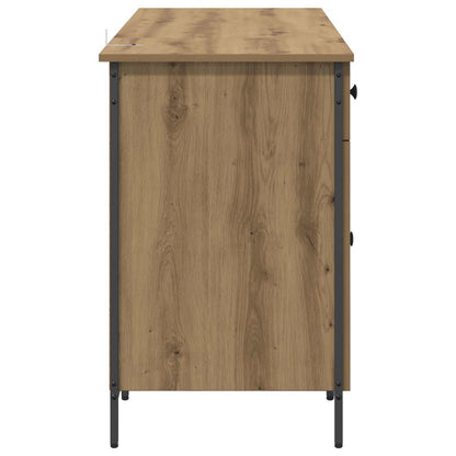 Computer Desk Artisan Oak 131 x 48 x 75 cm Engineered Wood