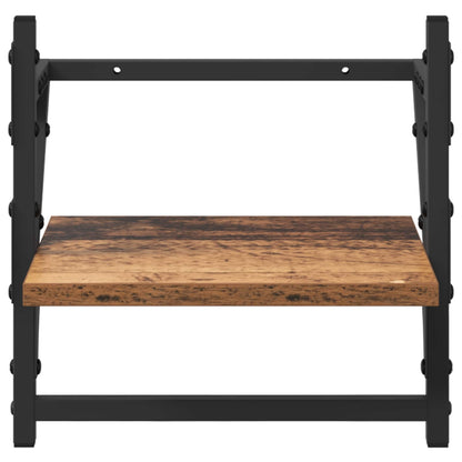 Wall Shelf Set Wall-Mounted 6 pcs Old Wood 100 x 25 x 30 cm