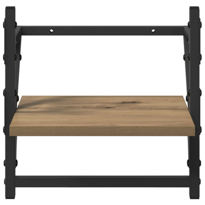 Wall Shelf Set with Shelf 6 pcs Artisan Oak 100 x 25 x 30 cm