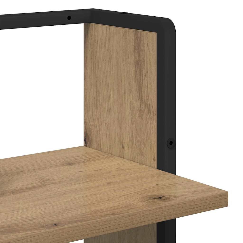 Wall Shelf Artisan Oak 30 x 25 x 100 cm Engineered Wood