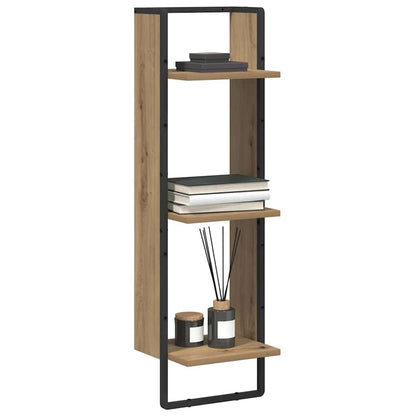 Wall Shelf Artisan Oak 30 x 25 x 100 cm Engineered Wood
