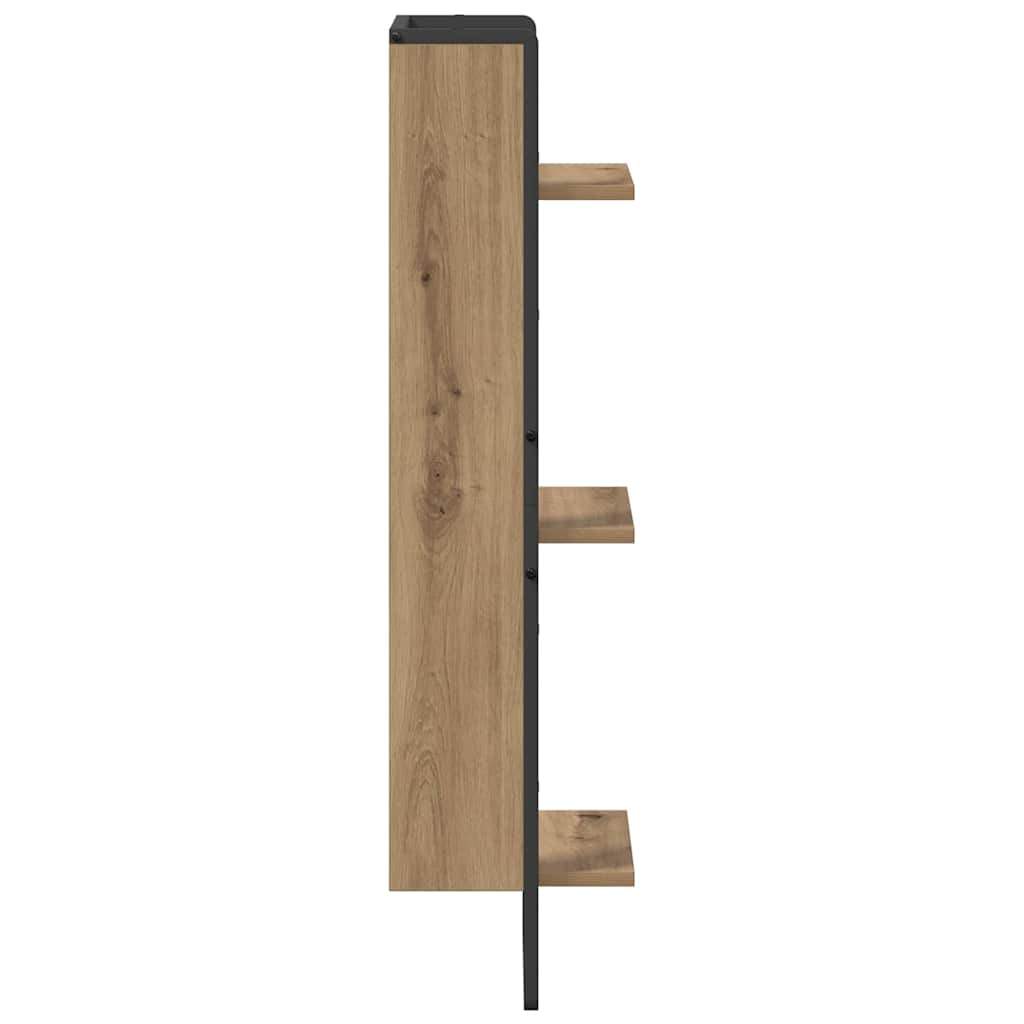 Wall Shelf Artisan Oak 30 x 25 x 100 cm Engineered Wood