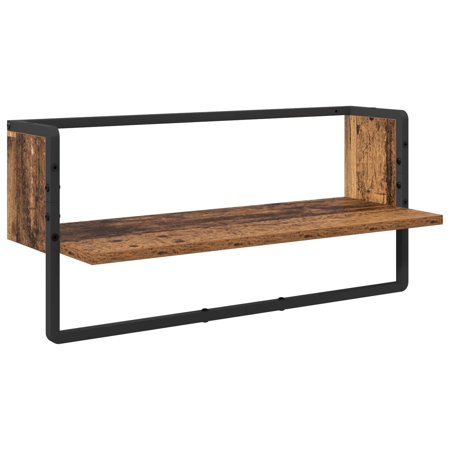 Wall Shelf Set 4 pcs Old Wood 65 x 25 x 30 cm Engineered Wood