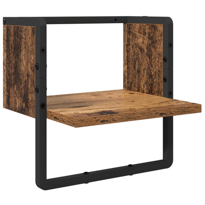 Wall Shelf Set 4 pcs Old Wood 65 x 25 x 30 cm Engineered Wood