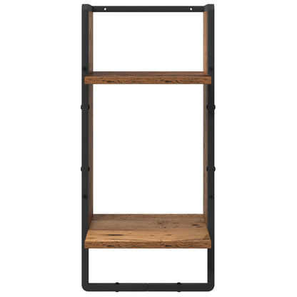 Wall Shelf Set 4 pcs Old Wood 65 x 25 x 30 cm Engineered Wood