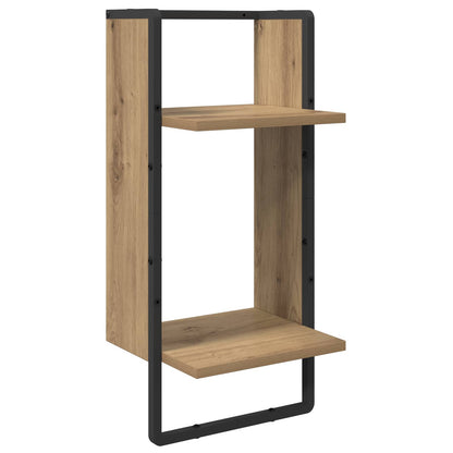 Wall Shelf Set with Shelf 4 pcs Artisan Oak 65 x 25 x 30 cm