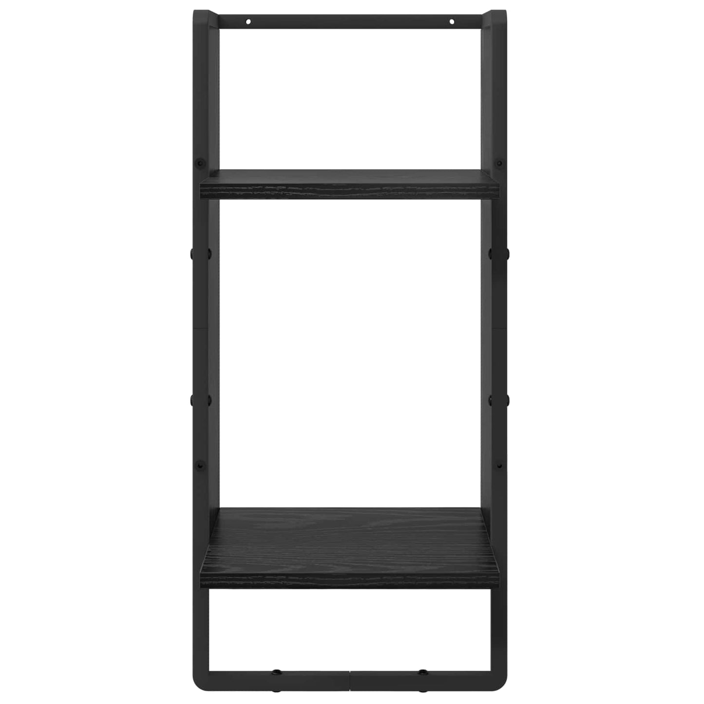Wall Shelf Set 4 pcs Black Oak 65 x 25 x 30 cm Engineered Wood