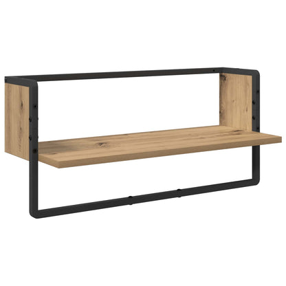 Wall Shelf Set with Shelf 6 pcs Artisan Oak 100 x 25 x 30 cm