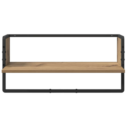Wall Shelf Set with Shelf 6 pcs Artisan Oak 100 x 25 x 30 cm