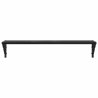 Wall Shelves 2 pcs Black Oak 80 x 15 x 15.5 cm Engineered Wood