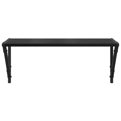Wall Shelves 2 pcs Black Oak 60 x 25 x 25.5 cm Engineered Wood
