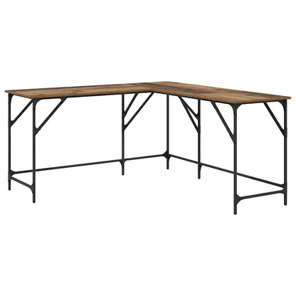 Desk Old Wood 149 x 149 x 75 cm Engineered Wood
