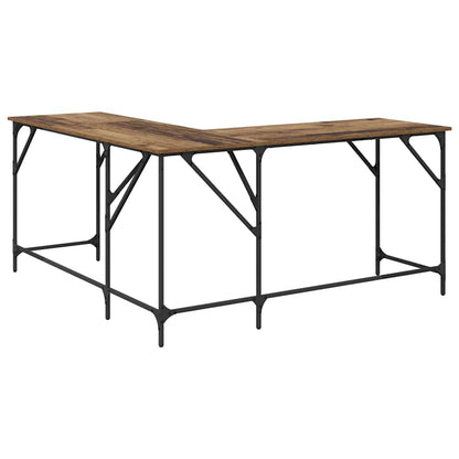 Desk Old Wood 149 x 149 x 75 cm Engineered Wood