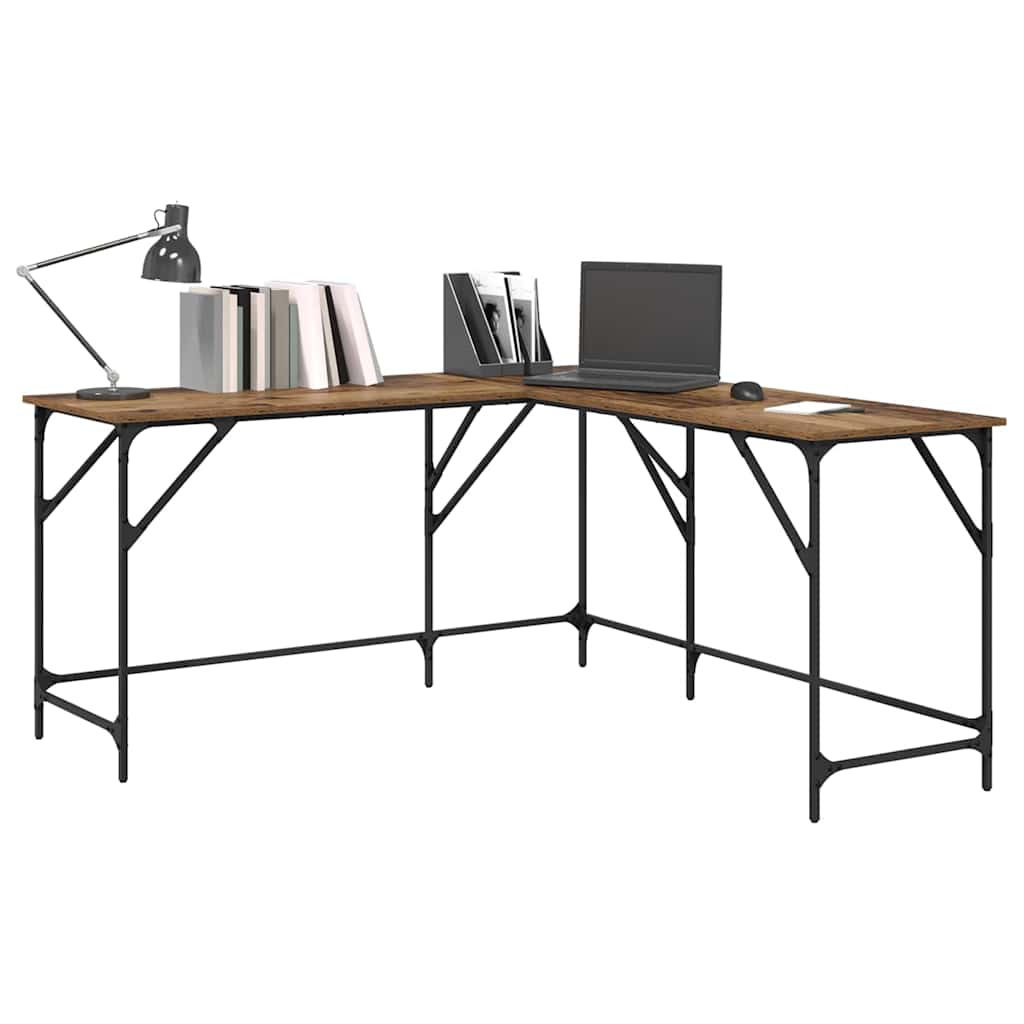 Desk Old Wood 149 x 149 x 75 cm Engineered Wood