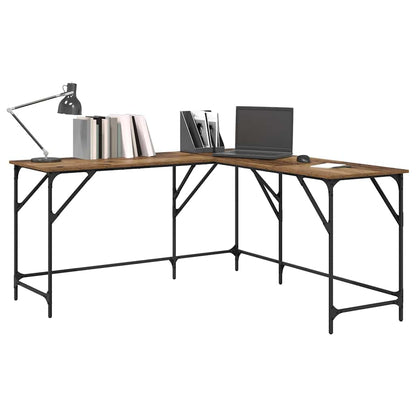 Desk Old Wood 149 x 149 x 75 cm Engineered Wood