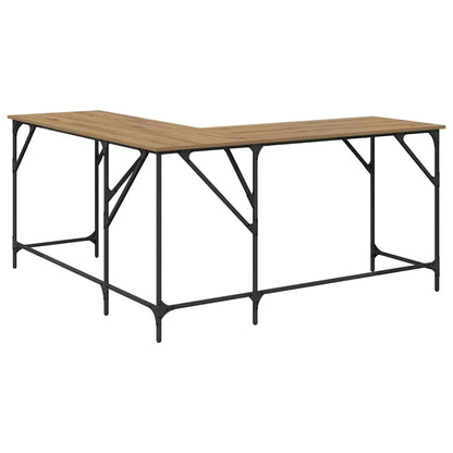 Desk Artisan Oak Engineered Wood 149 x 149 x 75 cm
