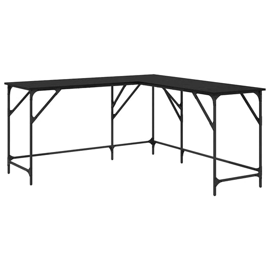 Desk Black Oak Engineered Wood 149 x 149 x 75 cm