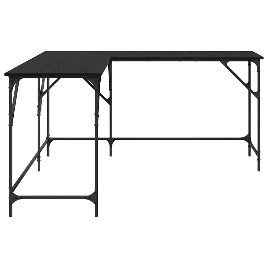 Desk Black Oak Engineered Wood 149 x 149 x 75 cm