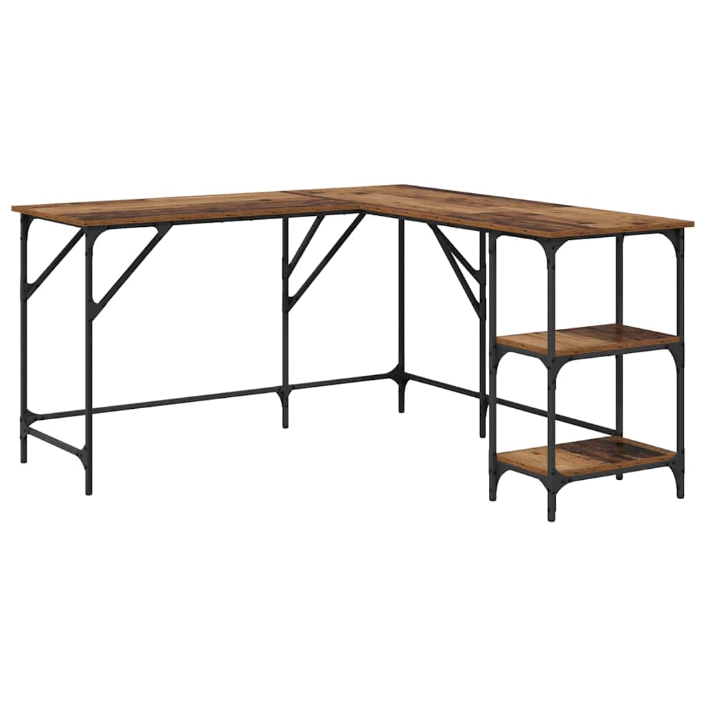Desk Old Wood 139 x 139 x 75 cm Engineered Wood