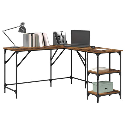 Desk Old Wood 139 x 139 x 75 cm Engineered Wood