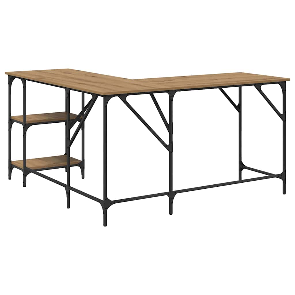 Desk Artisan Oak 139 x 139 x 75 cm Engineered Wood