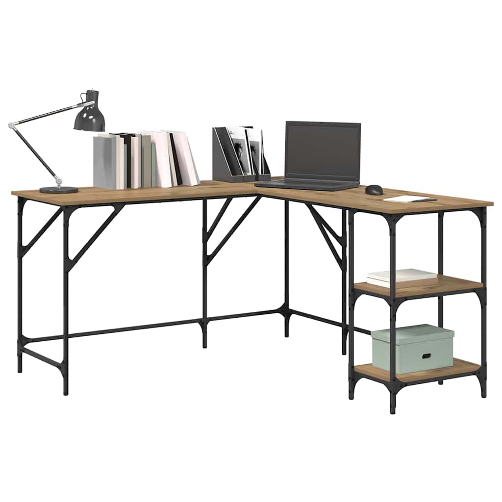 Desk Artisan Oak 139 x 139 x 75 cm Engineered Wood