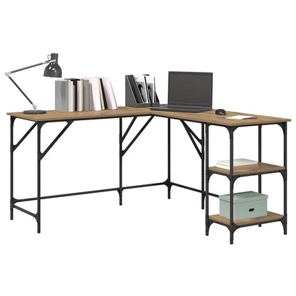 Desk Artisan Oak Engineered Wood 139 x 139 x 75 cm