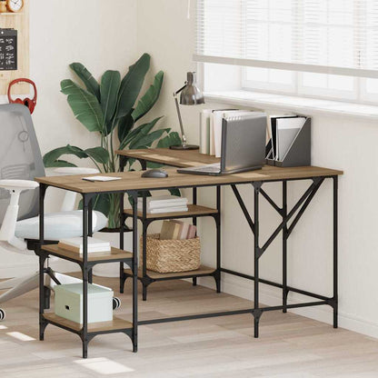 Desk Artisan Oak Engineered Wood 139 x 139 x 75 cm