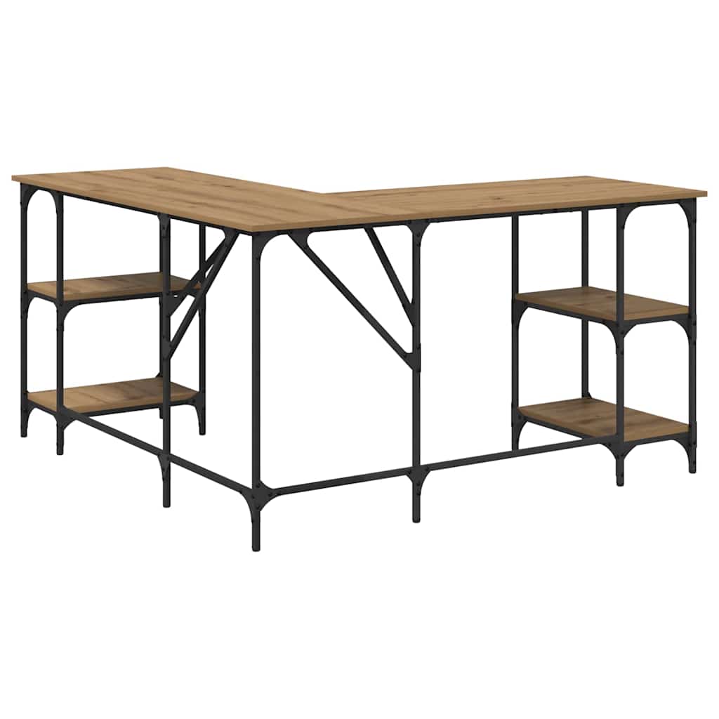 Desk Artisan Oak 139 x 139 x 75 cm Engineered Wood