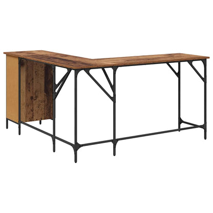 Desk Old Wood 141 x 141 x 75 cm Engineered Wood