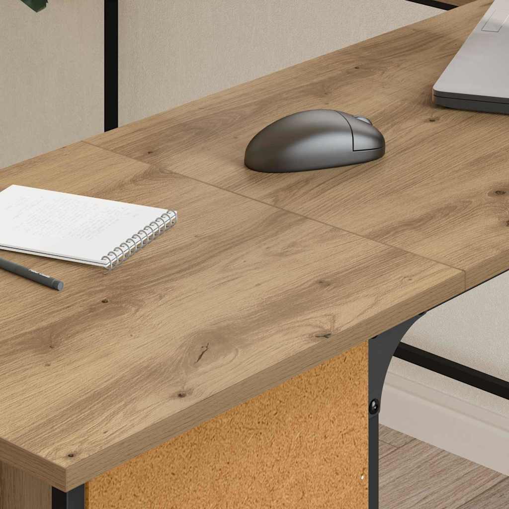 Desk Artisan Oak 141 x 141 x 75 cm Engineered Wood