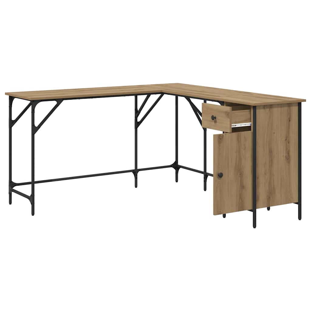 Desk Artisan Oak 141 x 141 x 75 cm Engineered Wood
