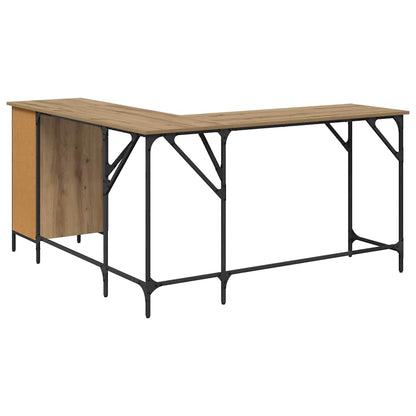 Desk Artisan Oak 141 x 141 x 75 cm Engineered Wood