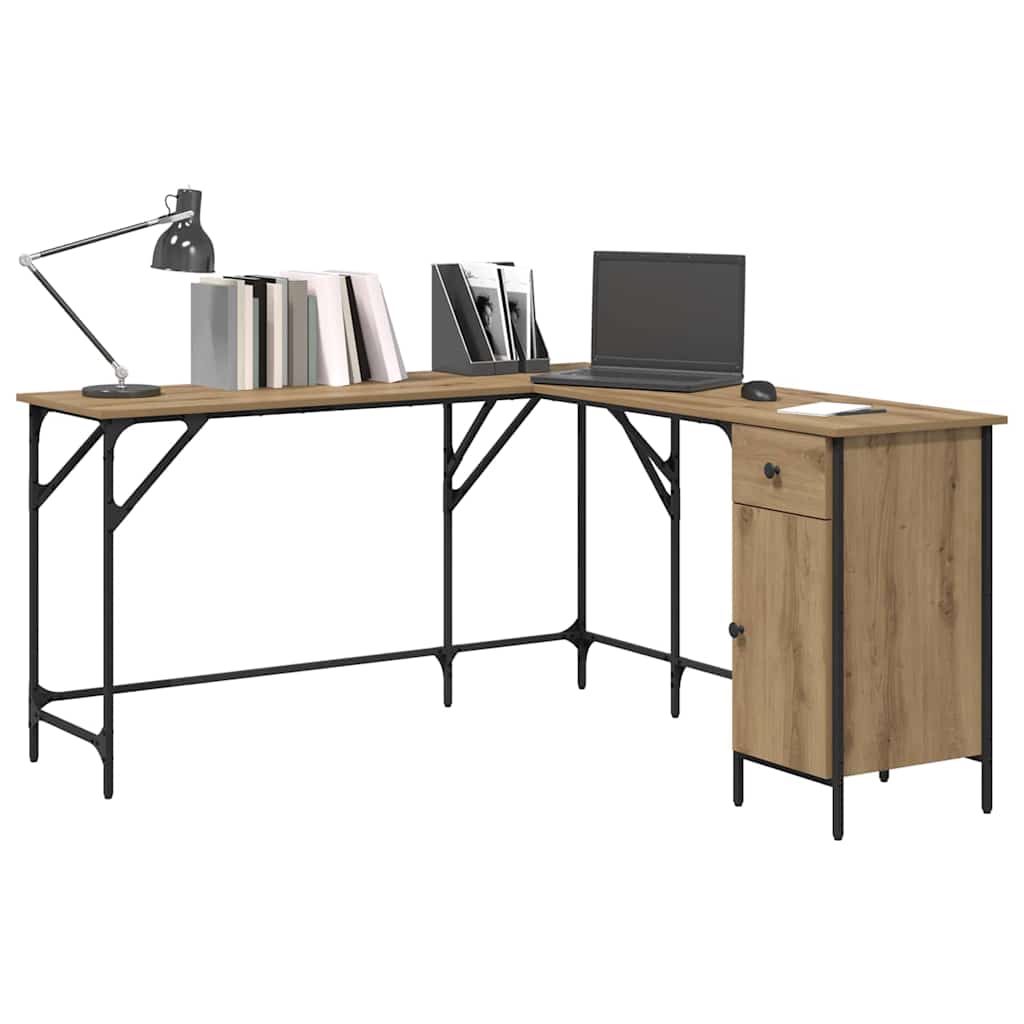 Desk Artisan Oak 141 x 141 x 75 cm Engineered Wood