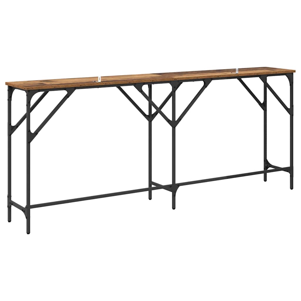 Console Table Old Wood 180 x 30 x 75 cm Engineered Wood