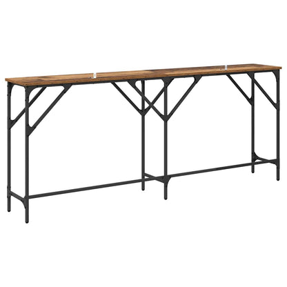 Console Table Old Wood 180 x 30 x 75 cm Engineered Wood