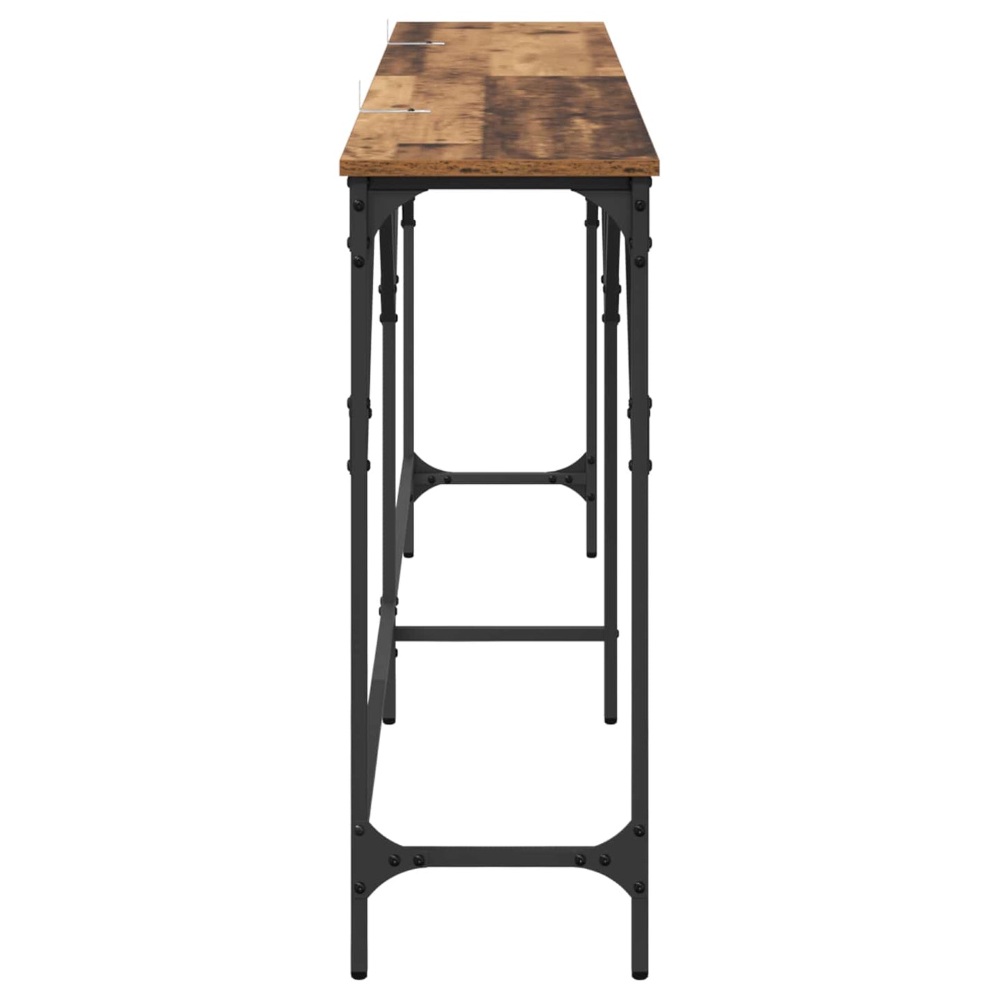 Console Table Old Wood 180 x 30 x 75 cm Engineered Wood