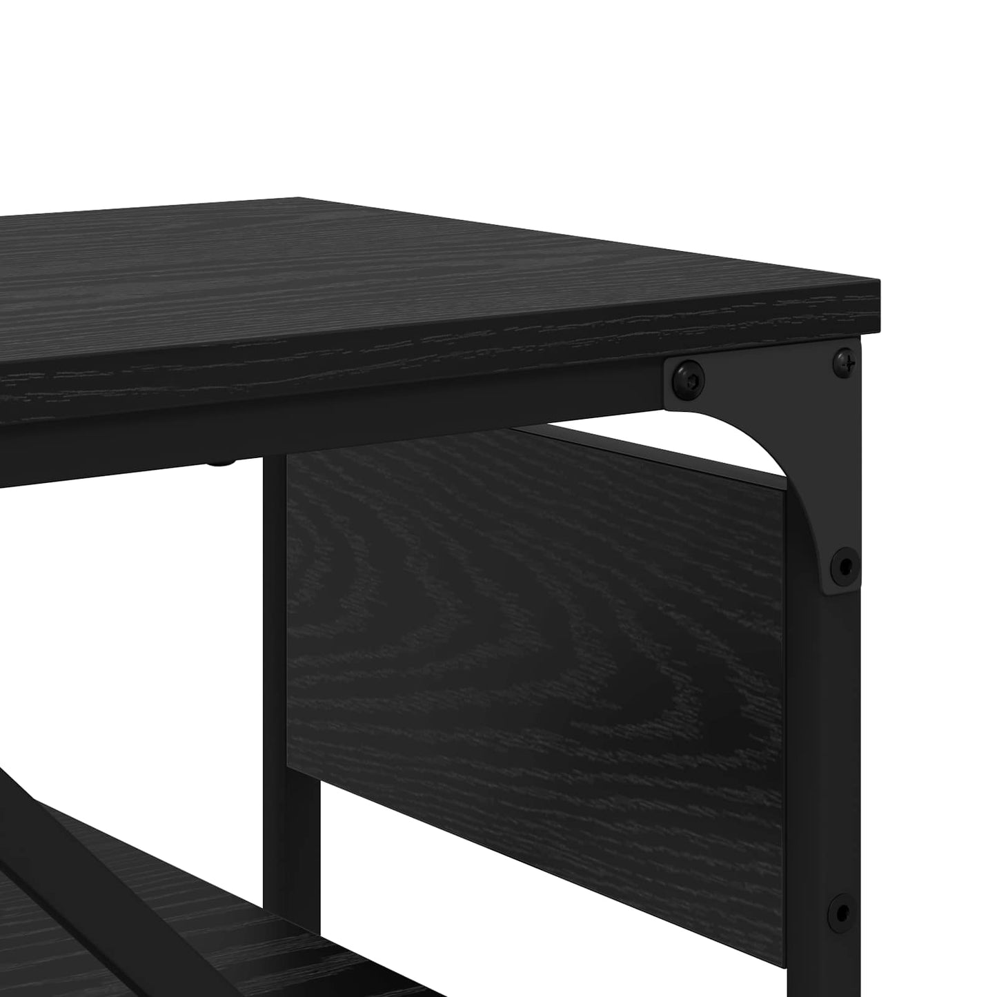 ConsoleTable Black Oak Engineered Wood 105x30x75cm