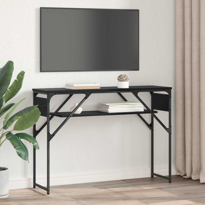 ConsoleTable Black Oak 105x30x75cm Engineered Wood