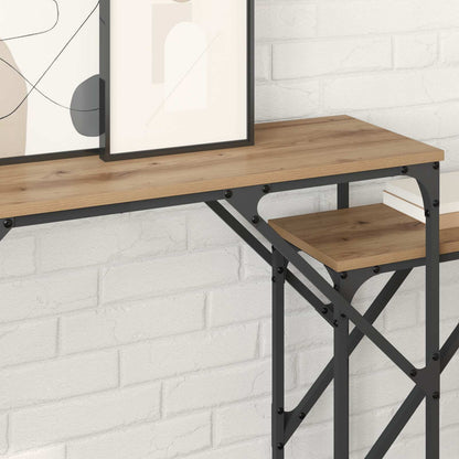 Console Table 2 pcs Artisan Oak 100 x 28 x 75 cm
