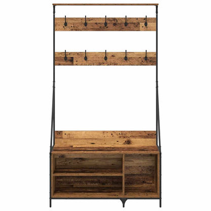 Clothes Rack Old Wood 100 x 41 x 184 cm Engineered Wood