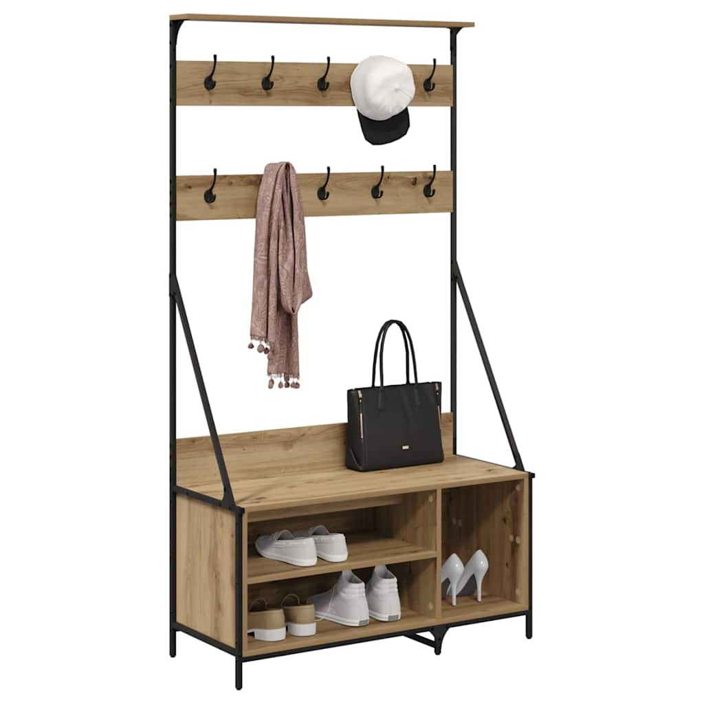 Clothes Rack Artisan Oak 100 x 41 x 184 cm Engineered Wood