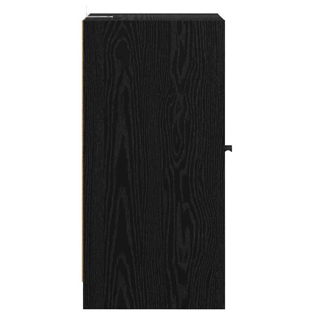 Sideboard Black oak 35 x 37 x 76 cm Engineered wood