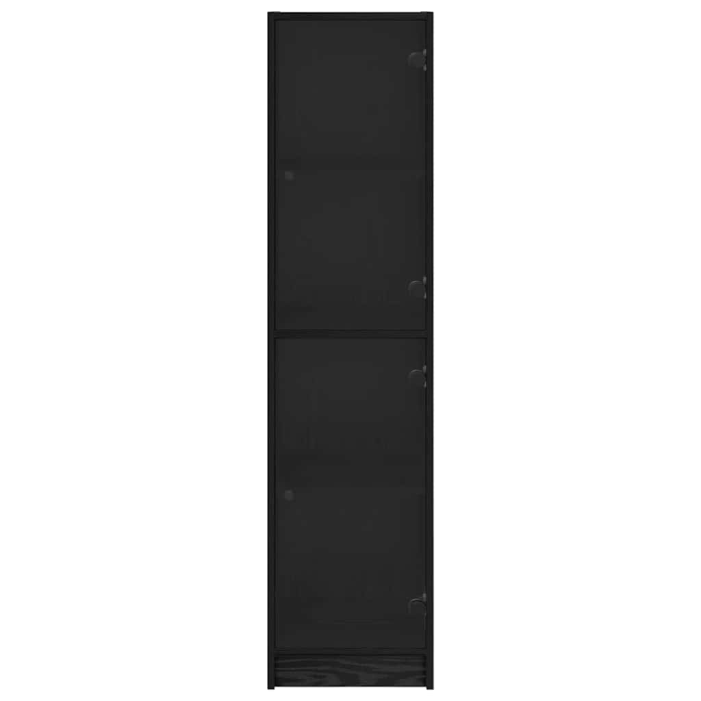 Highboard Black Oak 35 x 37 x 142 cm Engineered Wood