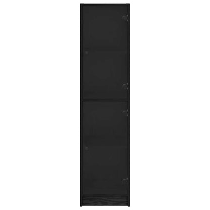 Highboard Black Oak 35 x 37 x 142 cm Engineered Wood
